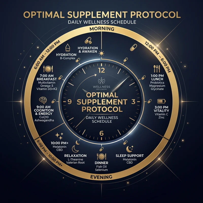 Supplement dosing and timing schedule